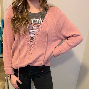Pink oversized sweater